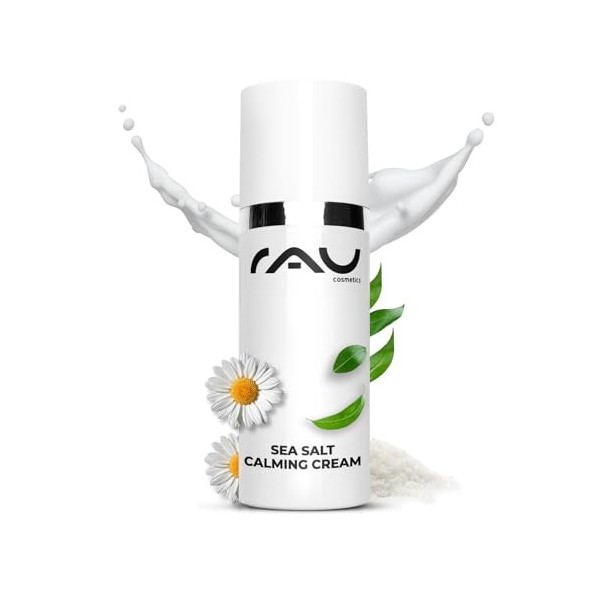 RAU Cosmetics Sea Salt Calming Cream 50 ml - Crème Visage Apaisante au Sel de Mer et PHA - Soin Hydratant Minéraux Marins pou