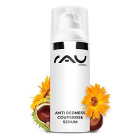RAU Cosmetics Anti Redness Couperose Serum 50 ml - Sérum Concentré Apaisant pour Peaux Sensibles, Rougeurs et Varicosités - A