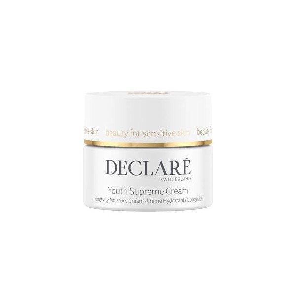 Declaré Youth Supreme Cream 50 ml – Crème Visage Anti-Âge pour une Peau Lisse et Douce à lExtrait de Magnolia & Acide Hyalur