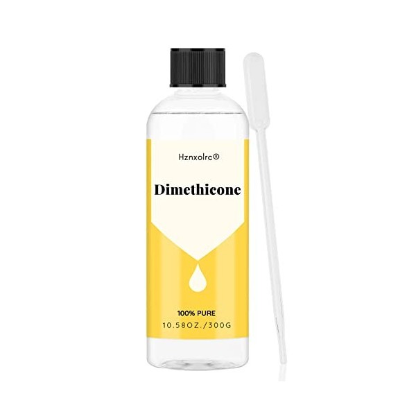 Hznxolrc Diméthicone polydiméthylsiloxane , 100 % pur, qualité cosmétique, convient pour les cheveux, le corps, les produits