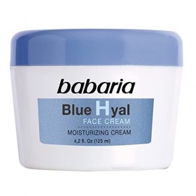 Babaria Crème visage à lacide hyaluronique - Hydrate et lisse intensément votre épiderme - Hydrate et réduit la flaccidité -