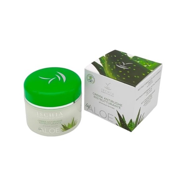 ISB - Crème ANTI-RIDES RESTRUCTURANTE "Aloe Bio" 100 ml - Avec Aloe Vera et eau thermale de l’île d’Ischia