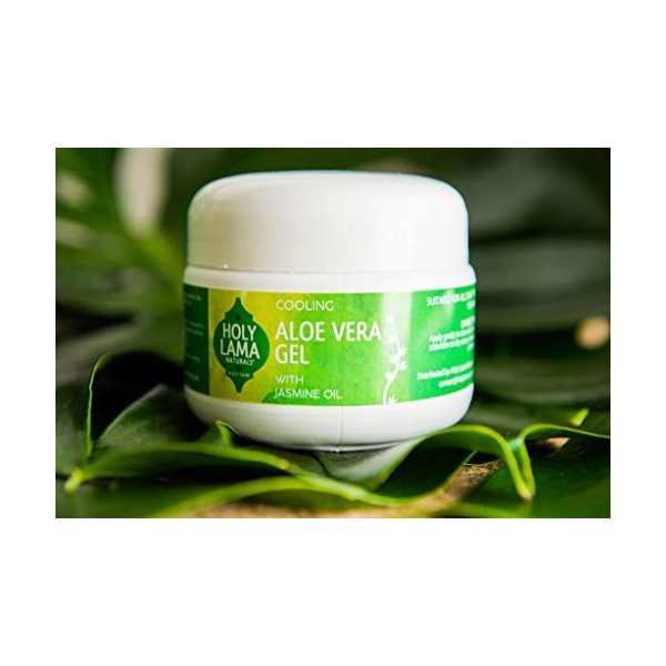 Gel dAloé Vera au Jasmin 250g hydratation intense | Holy Lama Crème Jour et Nuit