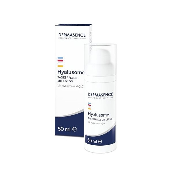 Dermasence Hyalusome Tagespflege mit LSF 50, 50 ml Lotion