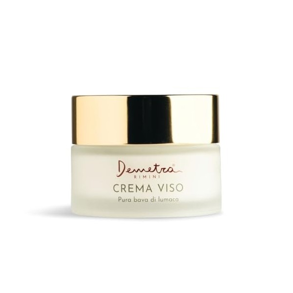 Demetra Crème Visage Régénérante à la Bave d’Escargot 85%, Acide Hyaluronique, Cassis Bio, Collagène et Élastine hydrolysés –