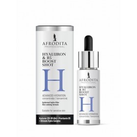 Afrodita Professional Sérum à lacide hyaluronique avec provitamine B5 - Booster dhydratation concentré pour le visage - Ému