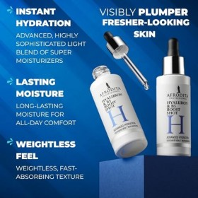 Afrodita Professional Sérum à lacide hyaluronique avec provitamine B5 - Booster dhydratation concentré pour le visage - Ému