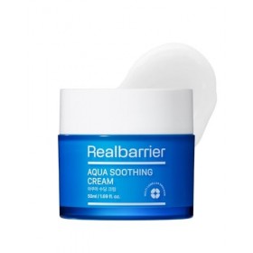 Real Barrier Aqua Soothing Gel Cream 50ml, formule gel-crème rafraîchissante légère à absorption rapide contenant 5 formes di