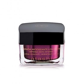 Atashi Antioxydant - Crème hydratante régénérante FPS 15. Une peau protégée, douce, hydratée et élastique. Avec de lacide hy