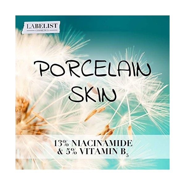 Labelist | Sérum pour le visage Blur Elixir | 30 ml | Réduit les taches | Unifiez le ton | Minimiser les pores | Niacinamide 