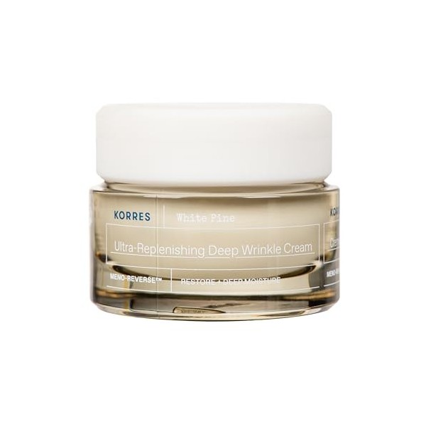 KORRES White Pin Meno Reverse Crème repulpante intense pour les rides profondes pour les peaux matures très sèches et déshydr