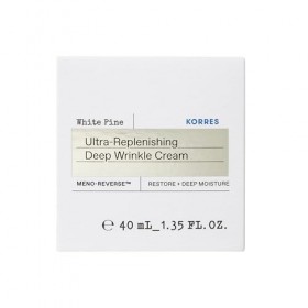 KORRES White Pin Meno Reverse Crème repulpante intense pour les rides profondes pour les peaux matures très sèches et déshydr