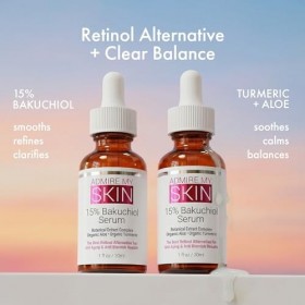 Admire My Skin Sérum Bakuchiol – Sérum naturel au rétinol pour soins de la peau – Meilleure alternative pour anti-âge, anti-i