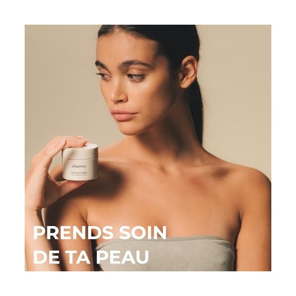 ALKEMY Crème Anti Rides au Collagène et Acide Hyaluronique, action Anti Âge avec effet Lifting, Hydratante et Raffermissante 