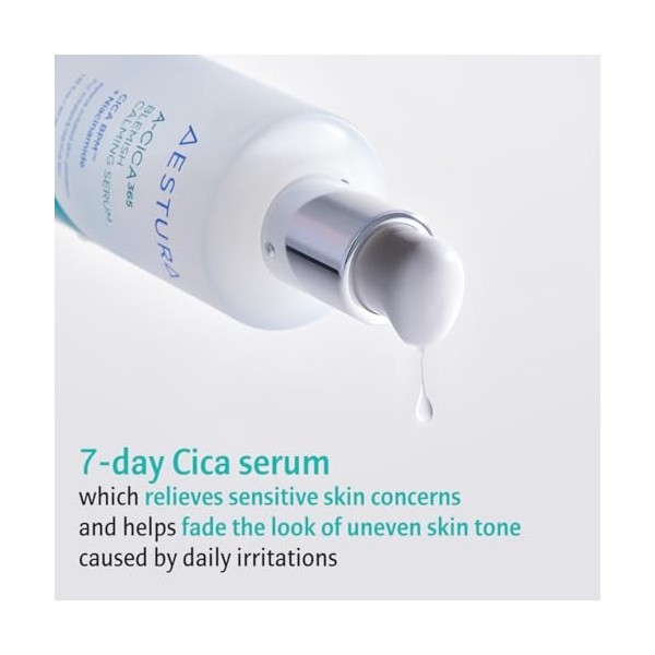 AESTURA A-CICA 365 Sérum visage apaisant imperfections Sérum niacinamide pour peaux sèches et sensibles Atténuation des rouge...