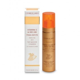 LErbolario - Soin du Visage Intensif - Vitamine C & Or 24K - 50 ml