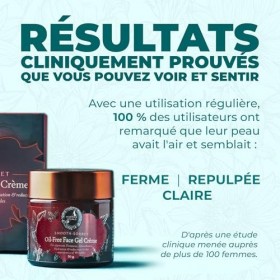 Smooth-Sorbet Gel-Crème Visage Sans Huile | Hydratant Vegan Léger pour Hydrater, Lisser et Repulper | À lAcide Hyaluronique,