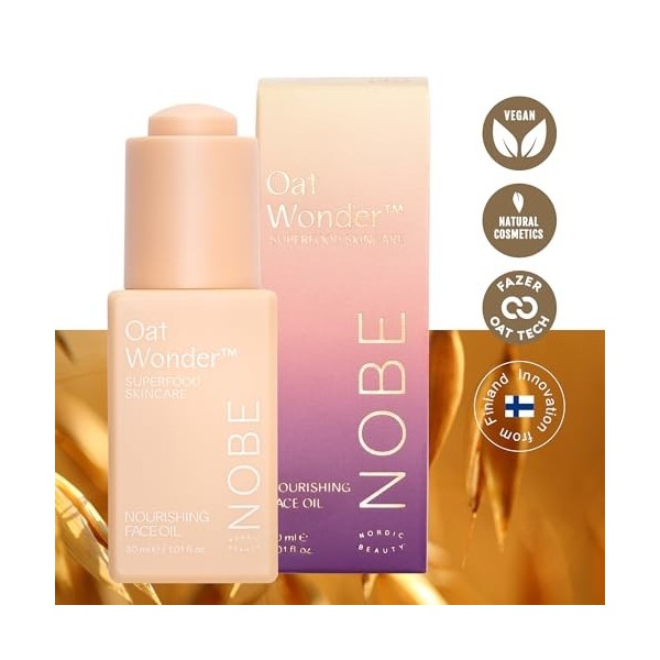 NOBE Oat Wonder® Huile nourrissante pour le visage 30 ml Crème Jour et Nuit
