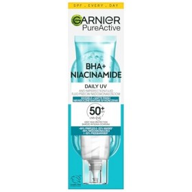 Garnier Pure Active BHA + Niacinamide Fluide Anti-Imperfection avec Filtre SPF50+ 40 ml Crème Jour et Nuit