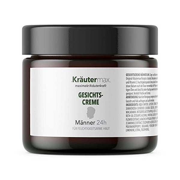 Crème hydratante pour le visage pour homme - 100 ml