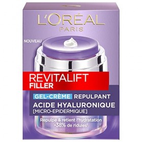 L’Oréal Paris – Gel-Crème Repulpant – Soin Hydratant & Anti-âge – À l’Acide Hyaluronique, Céramides, Niacinamide & Glycérine 