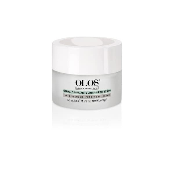 Olos Mattifying Rebalancing Cream, 1.7 oz - Face Cream for Oily Skin - Controls Sebum Production, Improves Skin Texture - Non