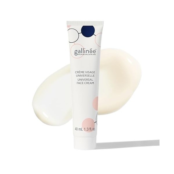 Gallinée - Crème Visage Universelle - Soin Visage - Probiotiques, Prébiotiques, Acide Lactique - Peaux normales, sensibles, à