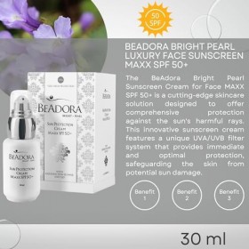 BeAdora – Sérum visage anti-taches hyperpigmentation 30 ml MAXX SPF50 – Alpha Arbutin + Niacinamide + Chromabright, vitamine 