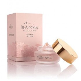 BeAdora Crème visage jour hydratante 50 ml – rose de Damas & truffe blanche, acide hyaluronique CUBE³ | hydratation 24 h, tex
