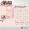 BeAdora Crème visage jour hydratante 50 ml – rose de Damas & truffe blanche, acide hyaluronique CUBE³ | hydratation 24 h, tex