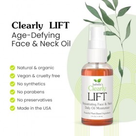 Huile Visage & Cou LIFT Isabella’s Clearly | Huile Rose Musquée, Argan & Argousier | Soin Hydratant Naturel Sans Rétinol | Ve