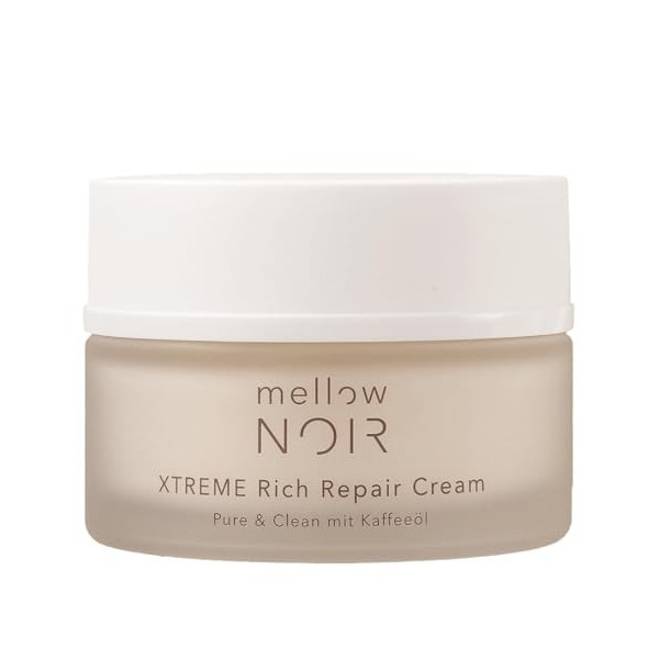mellow NOIR XTREME Rich Repair Cream 50 ml – Crème hydratante riche pour peaux matures, sèches et sensibles – Régénère la bar