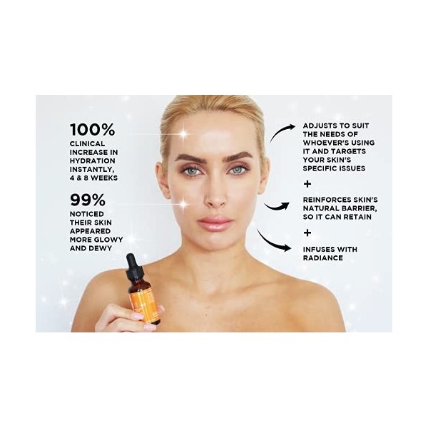 Obsession déclat - Sérum étoilé à la Vitamine B5 et acide hyaluronique Traitement anti-âge TRÈS CONCENTRÉ Pour une hydratati