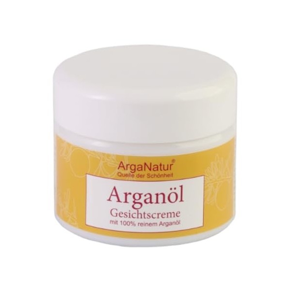 Huile dargan biologique et huile de pépins de figue de Barbarie Crème pour le visage Crème de jour ArgaNatur 50 ml ? Crème v