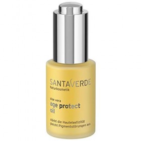 Santaverde/age protect oil/huile visage anti-âge/renforce lélasticité de la peau/contre les taches pigmentaires/prévient les