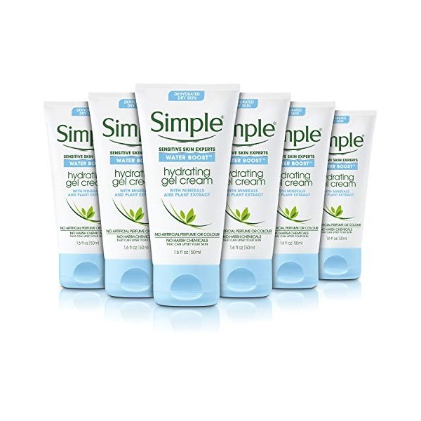 Simple Lot de 6 crèmes hydratantes pour le visage 50 ml