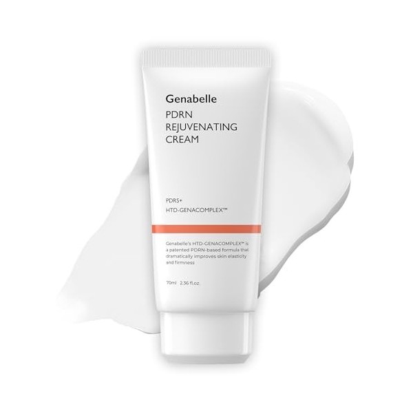 Genabelle Crème Rajeunissante PDRN – Hydratante Légère Non Grasse avec PDRN, CICA, Acide Hyaluronique, Aide à Nourrir, Hydrat