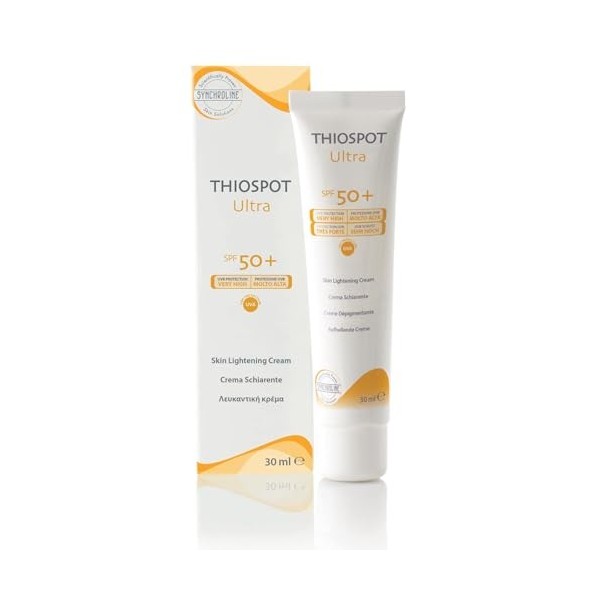 Synchroline - Thiospot Ultra Spf 50+ 30 Ml Crème Anti-Taches Dépigmentante Avec Protection Solaire Élevée, Made In Italy