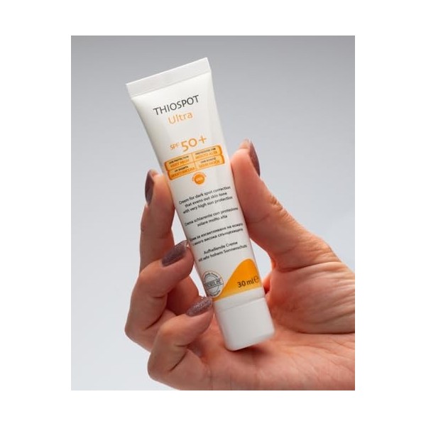 Synchroline - Thiospot Ultra Spf 50+ 30 Ml Crème Anti-Taches Dépigmentante Avec Protection Solaire Élevée, Made In Italy