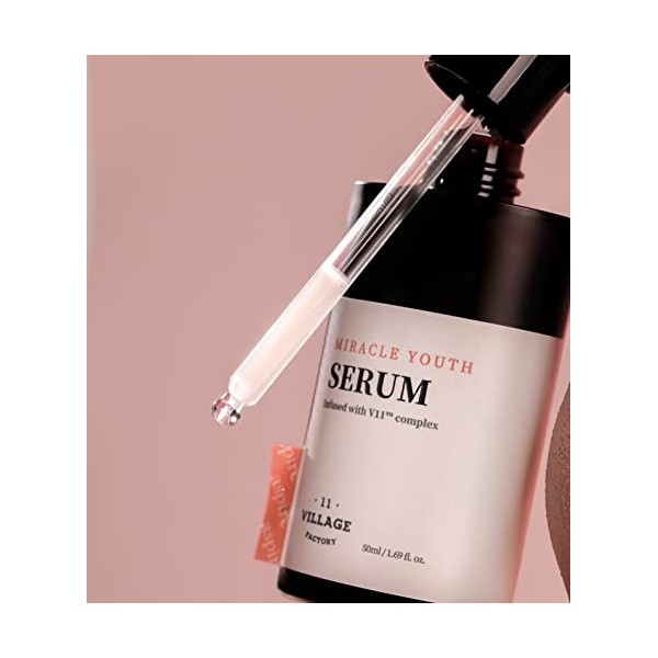 [VILLAGE 11 FACTORY] MIRACLE YOUTH SERUM 50ml Soin corée - Sérum Premium au Rétinol & Niacinamide - Elasticité & fermeté - 