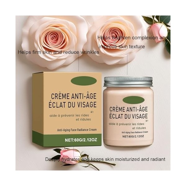 Hydratant Nourrissant - Réduit Les Ridules, Améliore la Fermeté de la Peau, Augmente Lélasticité et Procure Une Hydratation ...