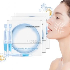 Sérum Turmskin, Sérum à lacide hyaluronique Turmskin, Ampoules ultra-hydratantes de sérum à lacide hyaluronique 3%, sérum f C...