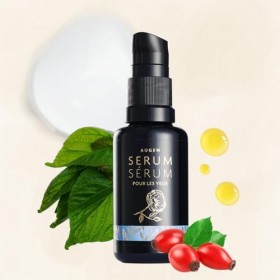 PHYTOMED | Sérum pour les yeux avec hyaluron | Eau de rose bio & extraits de bourgeons | 30 ml | Hydratant | Raffermissant | 