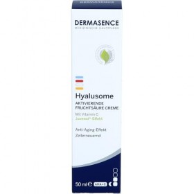 DERMASENCE Hyalusome aktivierende Fruchtsäure Creme mit Vitamin C Anti-Aging-Effekt, 50 ml Crème