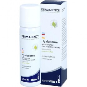 DERMASENCE Hyalusome aktivierende Fruchtsäure Creme mit Vitamin C Anti-Aging-Effekt, 50 ml Crème