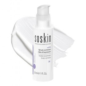 Soskin - Sérum Correcteur Rides - Lisse l’Apparence des Rides et Ridules - Améliore la Fermeté et la Texture de la Peau - Tei