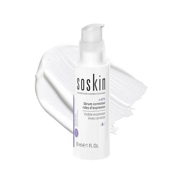 Soskin - Sérum Correcteur Rides - Lisse l’Apparence des Rides et Ridules - Améliore la Fermeté et la Texture de la Peau - Tei