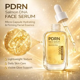 Sérum visage à l’ADN de saumon PDRN, sérum réparateur à micro-capsules pour femmes, essence faciale hydratante et raffermissa...