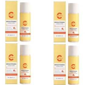 Sérum Vitamine C visage — Essence hydratante glycérine, huile minérale pour éclat du teint 4pcs Crème Jour et Nuit