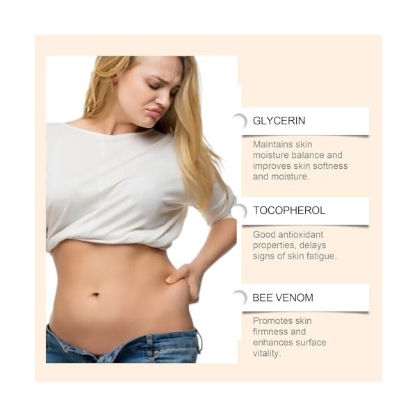 Huile raffermissante au venin d’abeille, crème réparatrice pour la peau, hydratant anti-rides naturel, sérum éclat raffermiss...